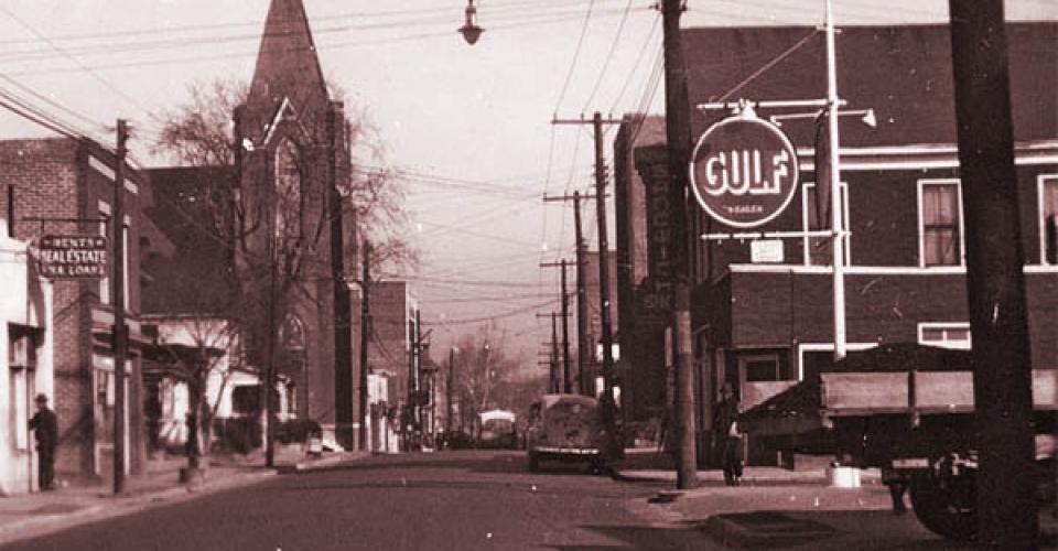 Image of Fayetteville St. in Durham, 1940