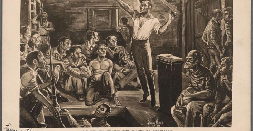Nat Turner Urging the Slaves to Rebellion